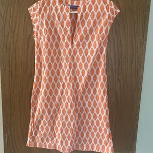 Peach & White Boutique Beach Coverup